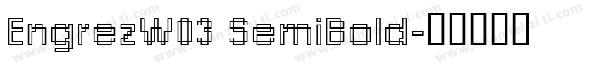 EngrezW03 SemiBold字体转换